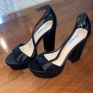 Steve Madden Satin Platform Heels